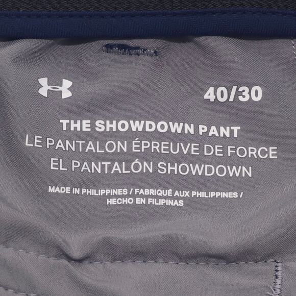 Under Armour Showdown Pants Mens 40x30 Blue Golf Performance Lightweight - Picture 7 of 12